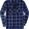 Mens Button Down Shirts Flannel Shirt Long Sleeve
