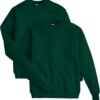 Men's Ecosmart Fleece Sweatshirt. Pullover Crewneck Sweatshirt. Big & Tall. 1 or 2 Pack