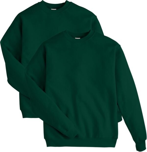 Men's Ecosmart Fleece Sweatshirt. Pullover Crewneck Sweatshirt. Big & Tall. 1 or 2 Pack