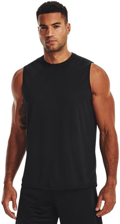 cae334dc49d947cb85c7d7063af6b6b6 Men's Team Tech Slvls Loose Grey Short Sleeve Shirt