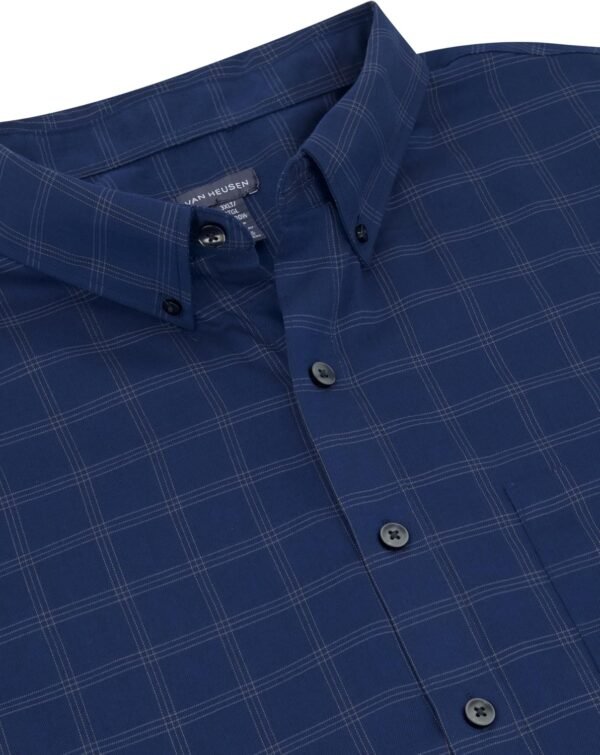 Men's Big and Tall Long-Sleeve Traveler No-Iron Button-Front Shirt