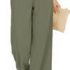 d4b2f205e6ce4e87a360235389c75e4b Women Flowy Pants Drawstring Waist Wide Leg Palazzo Beach Pants Loose Fit with Pockets