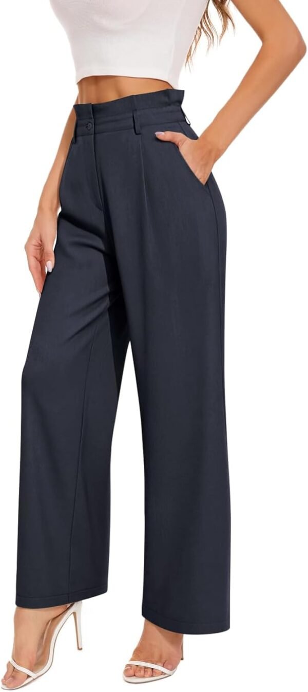Dress Pants for Women. High Waisted Wide Leg Trousers. Business Casual Work Pants