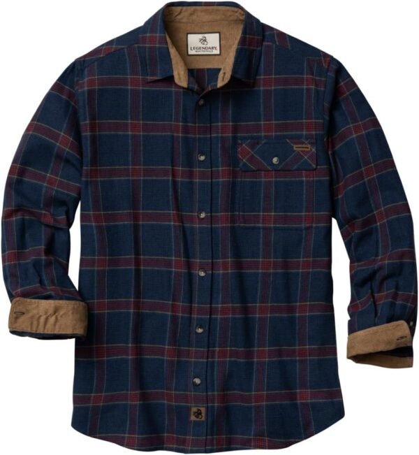Legendary Whitetails Men's Flannel Shirt Long Sleeve Button Down 100% Cotton
