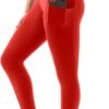 High Waisted Leggings with Pockets Women. Full Length Capri Buttery Soft Stretchy Yoga Pants