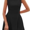Summer Dresses for Women 2025 Elegant Classy A Line Business Casual Work Graduation Cocktail Short Dress
