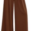 f096a6cf17424c67b646e6ee7d272be8 Womens Fall Wide Leg Trousers 2025 High Elastic Waist Loose Pleated Long Flowy Palazzo Work Pants with Pockets