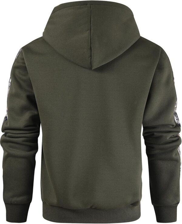 Men's Camo Outfitter Fleece Hoodie Pullover Long Sleeve Casual Sweatshirt with Pocket
