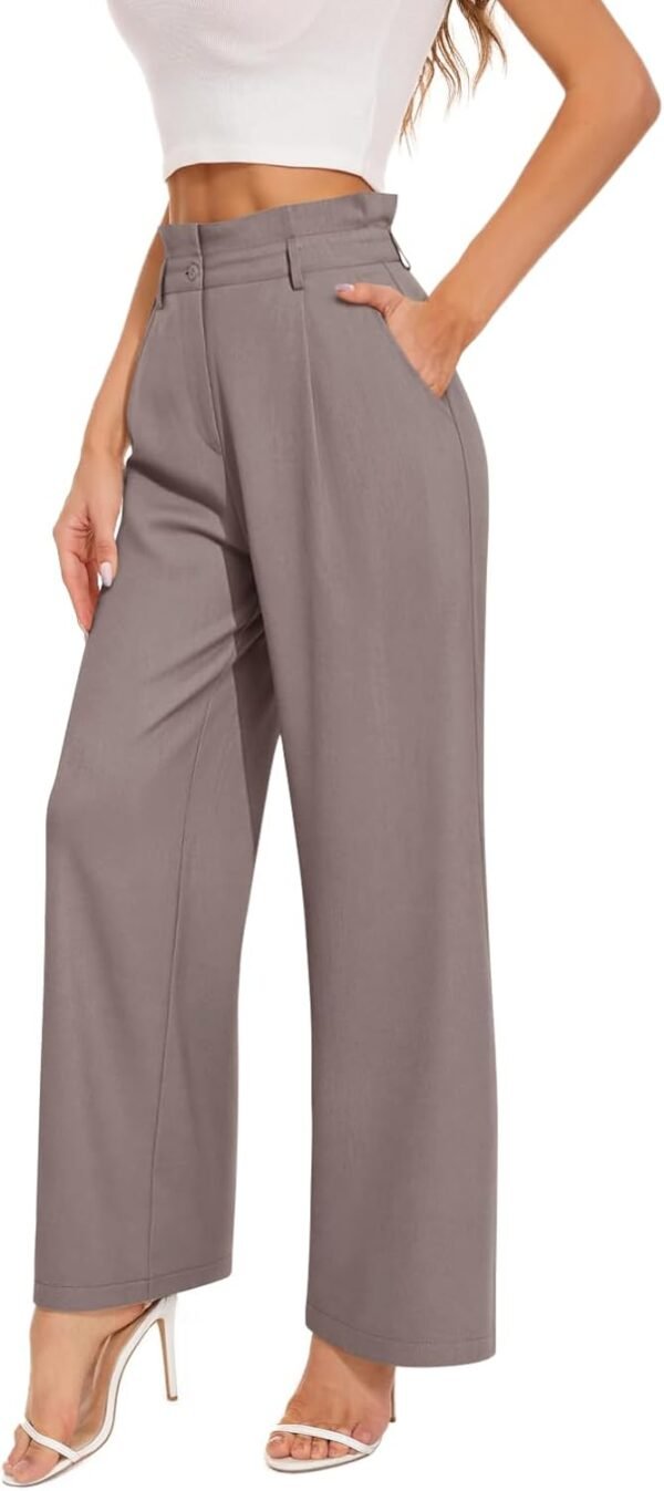 Dress Pants for Women. High Waisted Wide Leg Trousers. Business Casual Work Pants