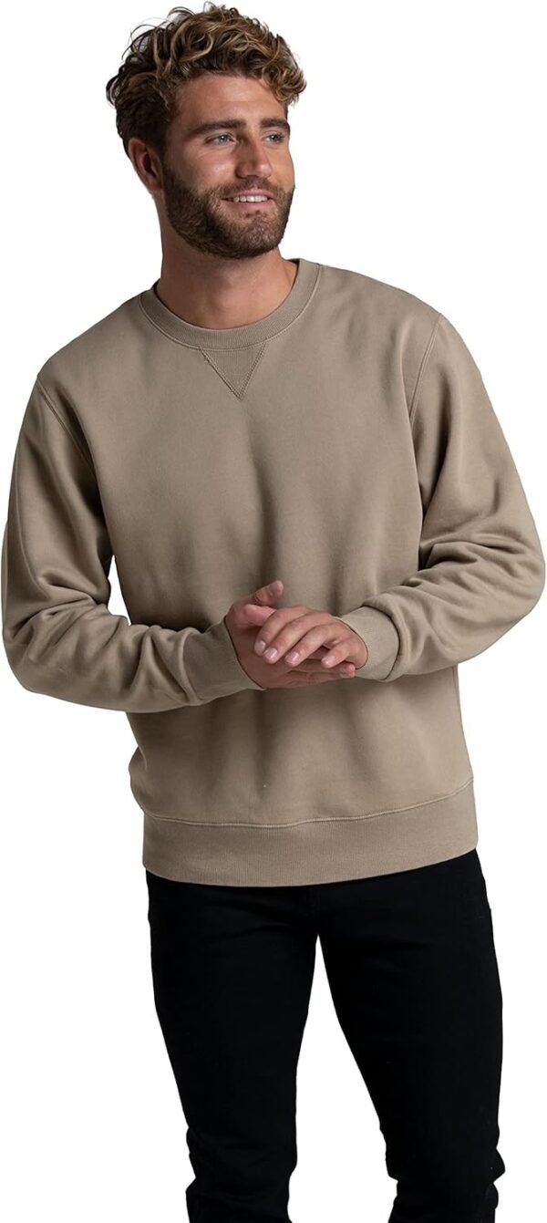 Men's Eversoft Fleece Crewneck Sweatshirts. Moisture Wicking & Breathable. Sizes S-4x
