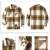 f4bde7f413fb49cf9fde05c1d2d00575 Men's Flannel Shirts Casual Button Down Plaid Shirt Jacket Long Sleeve Fleece Shacket with Pockets
